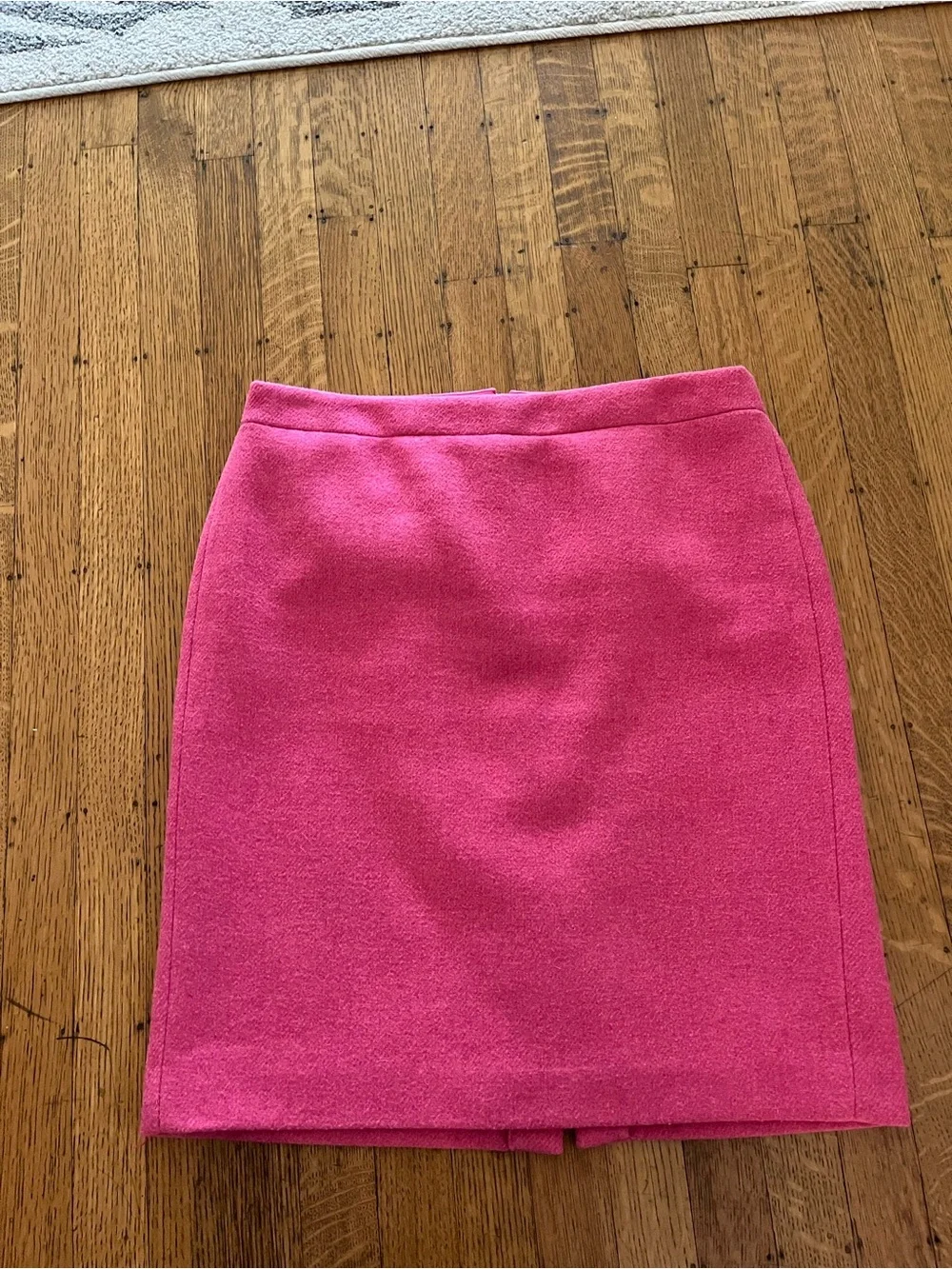 J. Crew Hot Pink Wool Blend Pencil Skirt